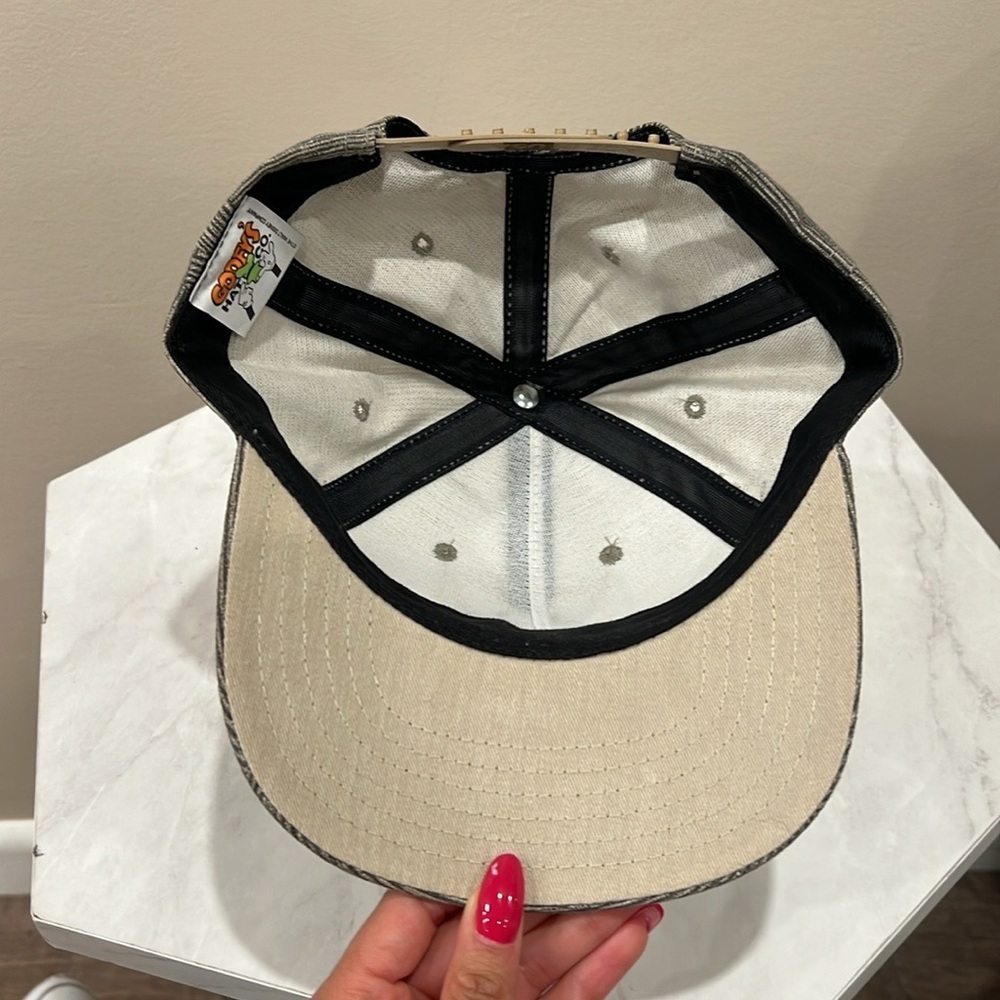 Gray Striped Cap With Mickey Mouse Patch - image 3